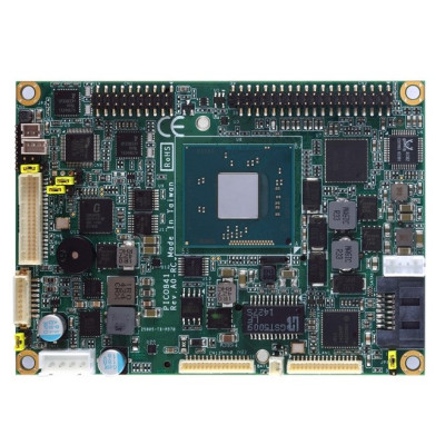 Axiomtek PICO841 Pico-ITX Motherboard, Intel Atom E3845, 2 I/O boards, LVDS/VGA, Single LAN, and Audio